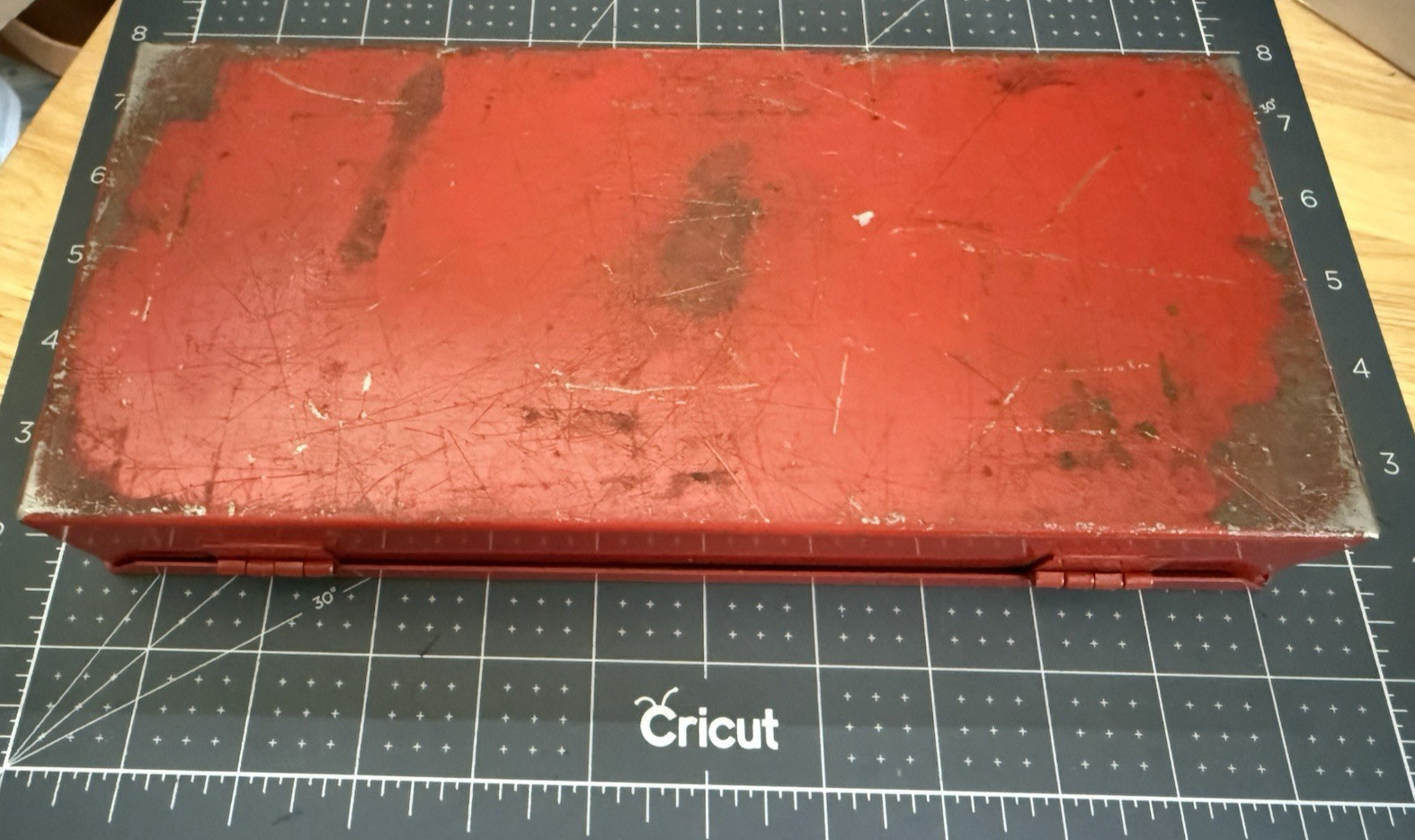 Vintage Snap-On Metal Storage Case EMPTY BOX USA 10 3/4″ BY 4 3/4″ BY 2″