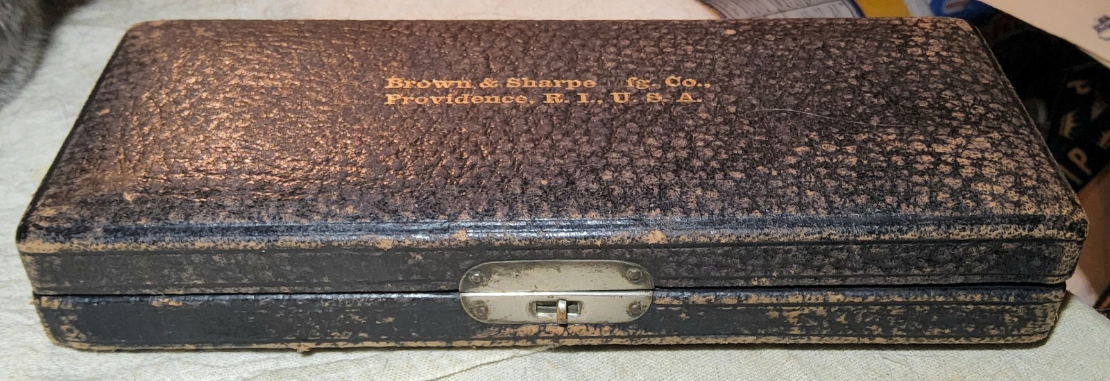 ANTIQUE DEC. 30, 1902 PATENT BROWN & SHARPE NO. 45 MICROMETER IN ORIGINAL BOX