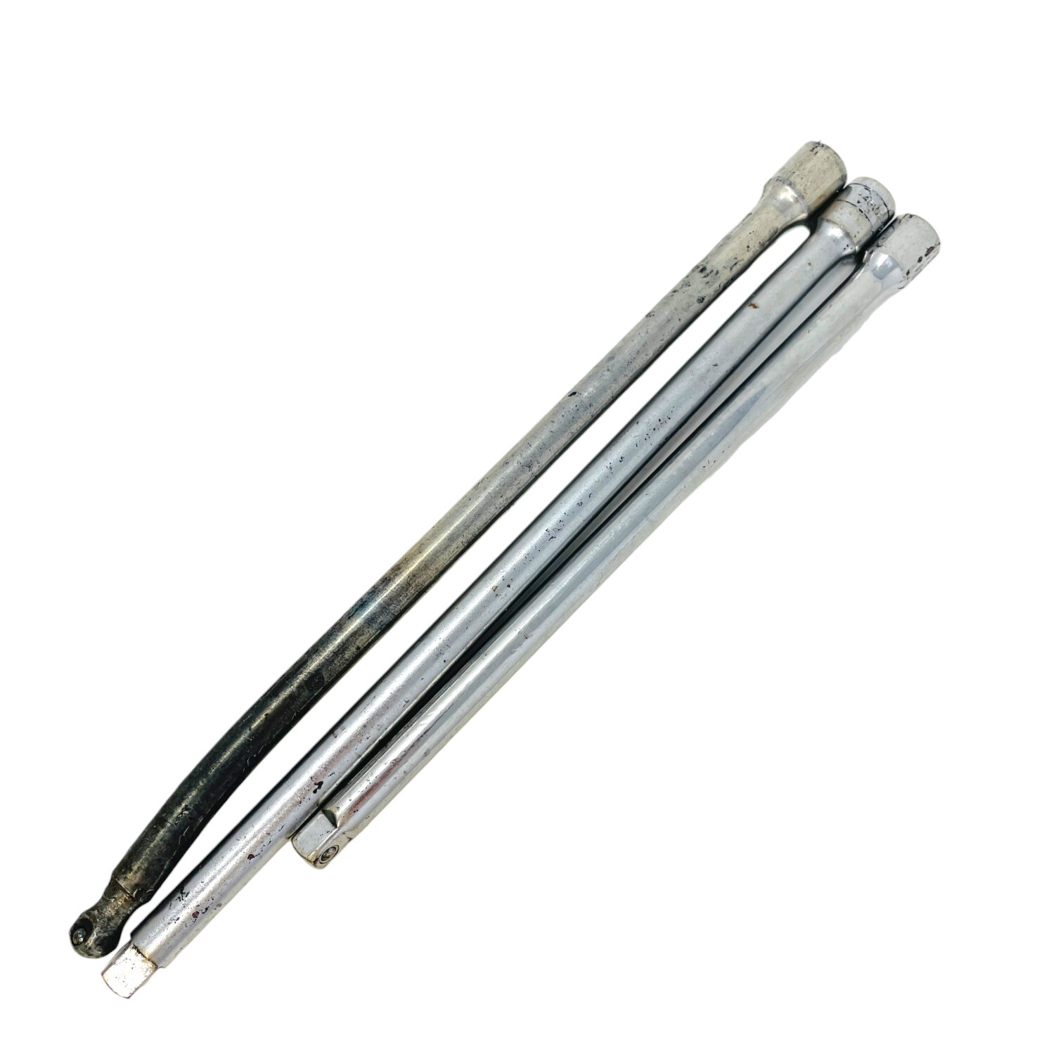 3 Pcs Vintage Husky, SK and Assorted 45162 3/8 in Drive Extension Bar