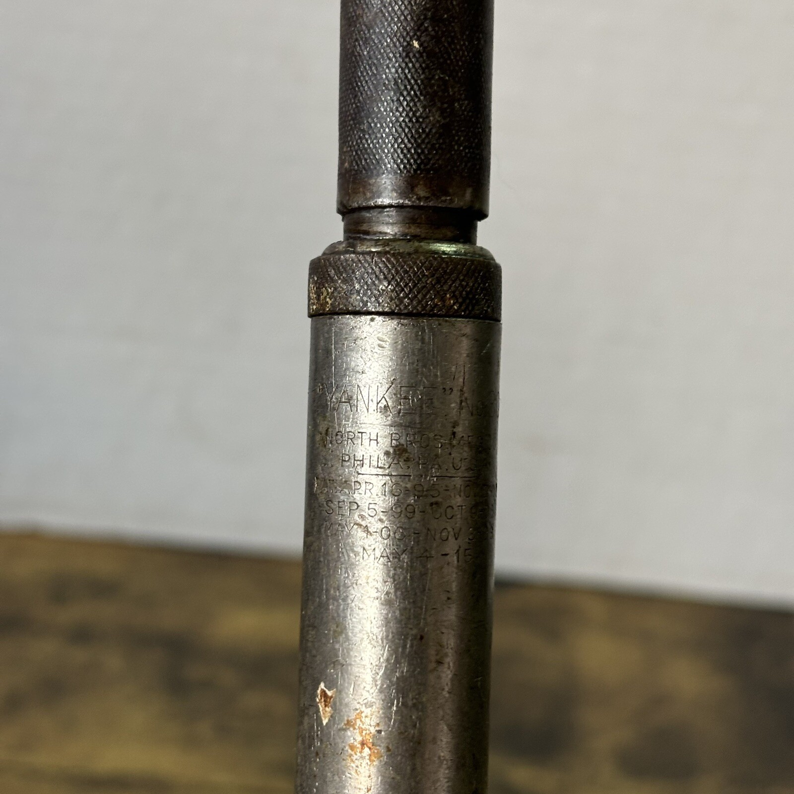 Antique Vintage North Bros Mfg Yankee No. 30 Spiral Push Screwdriver Made in USA