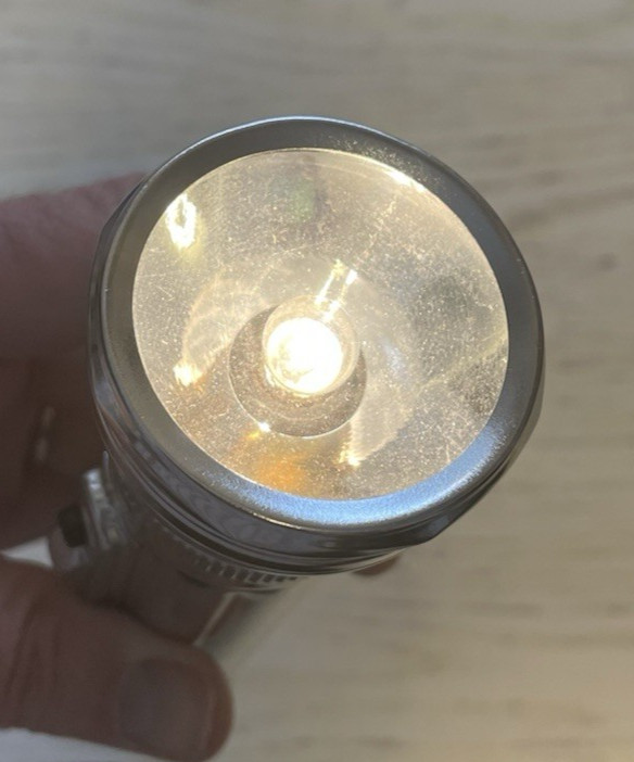 Eveready Chrome Retro Flashlight 2 D Batteries Metal