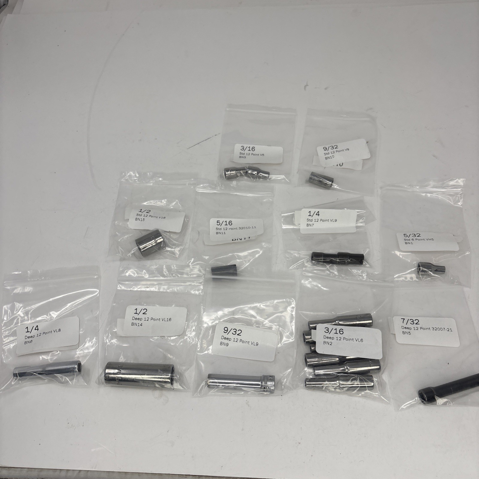 Bonney 1/4″ Drive SAE Socket Lot 17Pcs USA
