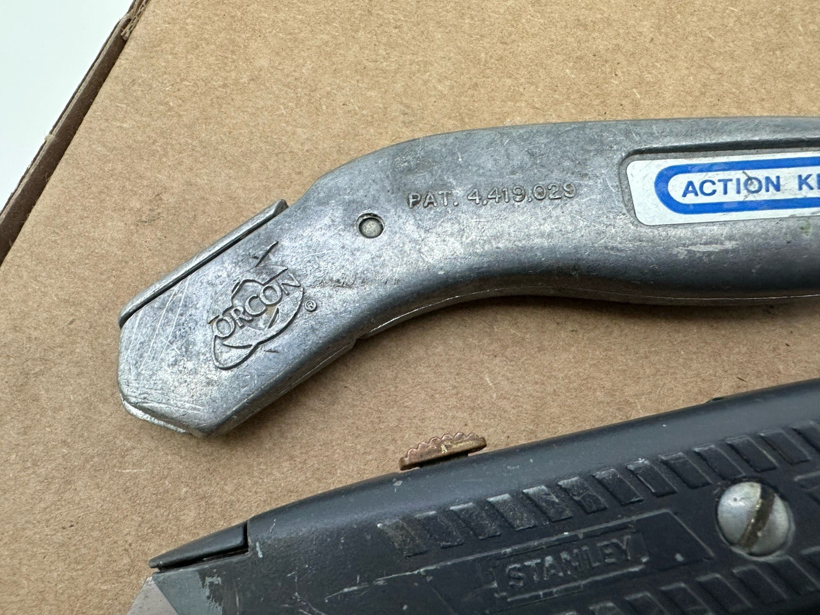 VINTAGE Utility Knife LOT STANLEY Allway Orcon 4 Pieces All Made In USA