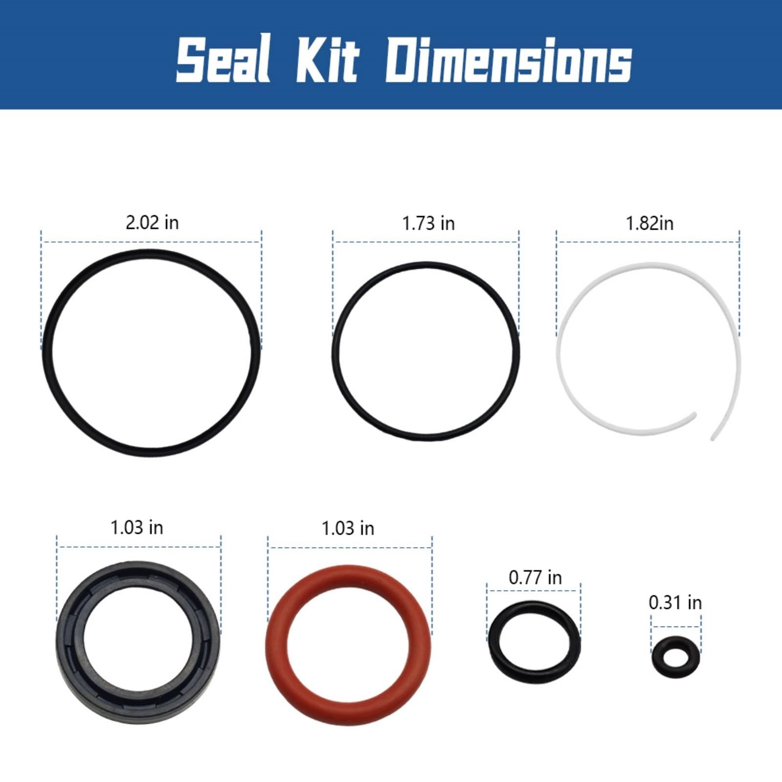 Trim Cylinder Ram Sealing Rebuild Kit Fit for Volvo Penta SX DPS-M | Cylinder…