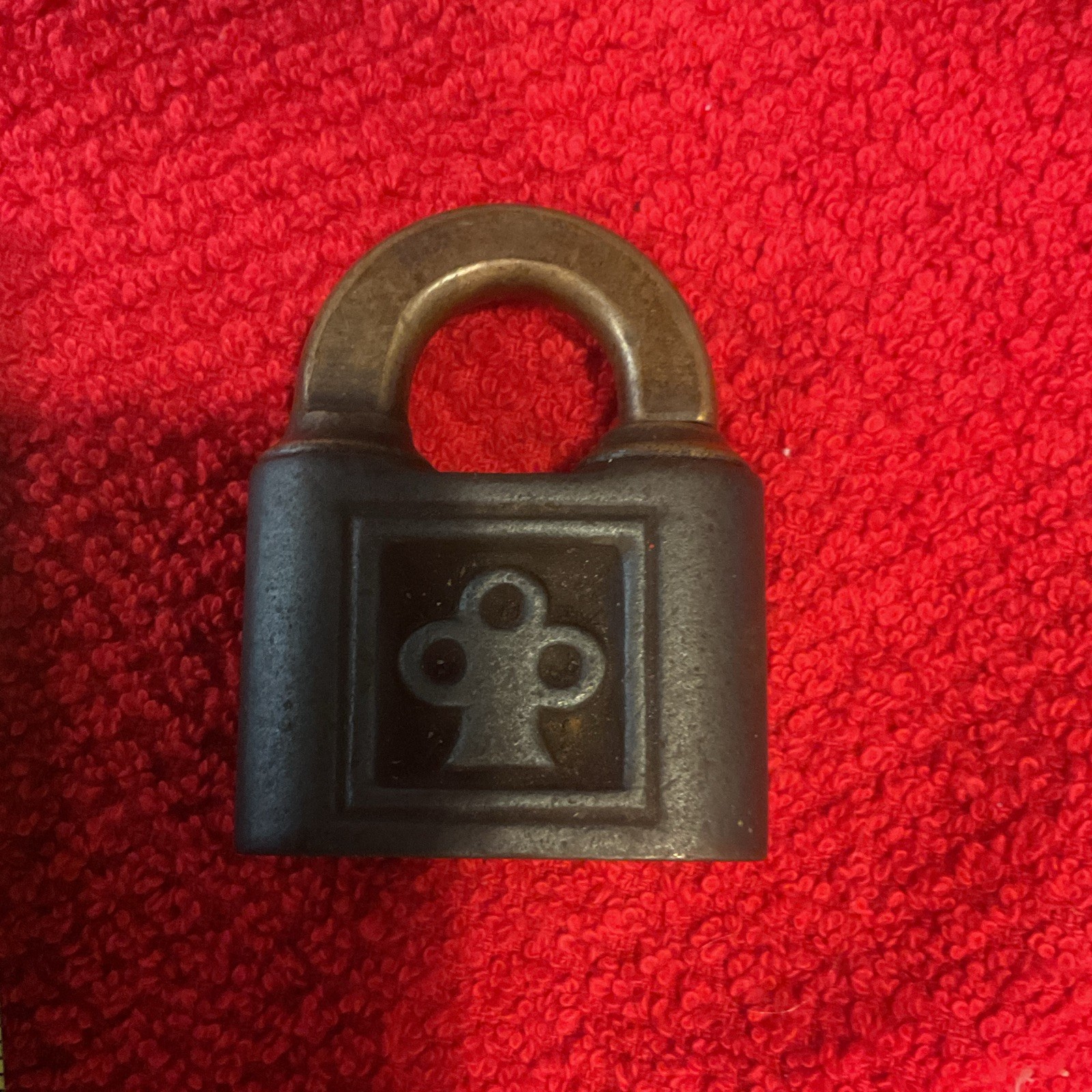 Yale Vintage Padlocks Lot of 2 Red and Bronze with Key for 1 Collectible