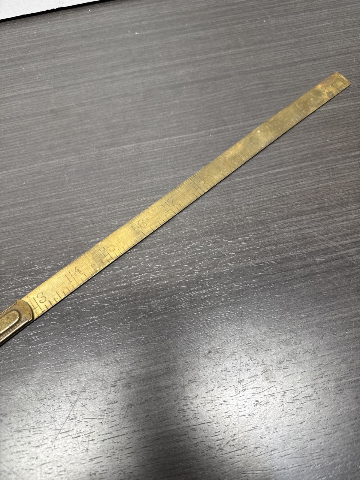 Vintage Brass Folding Ruler 24-inch