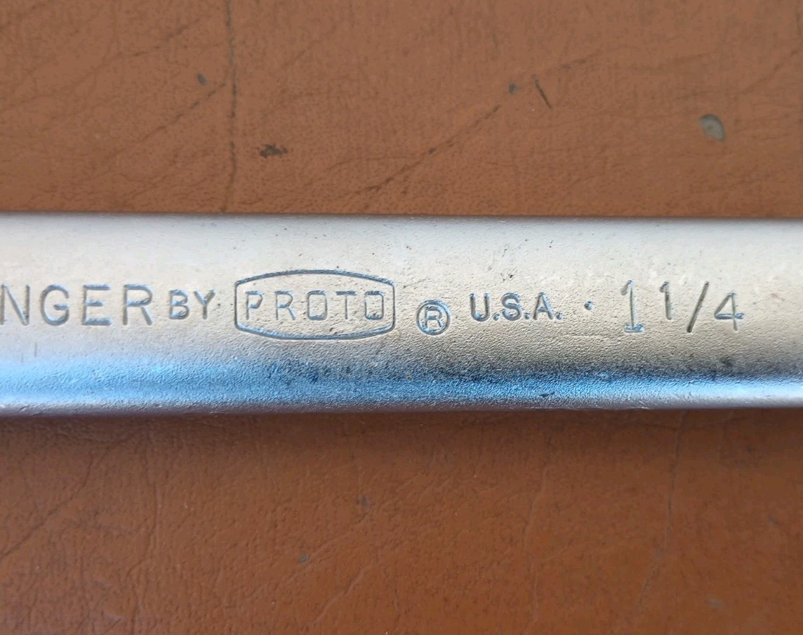 Vintage 6140 Challenger by PROTO USA 1-1/4″ 12 Point Combination Wrench