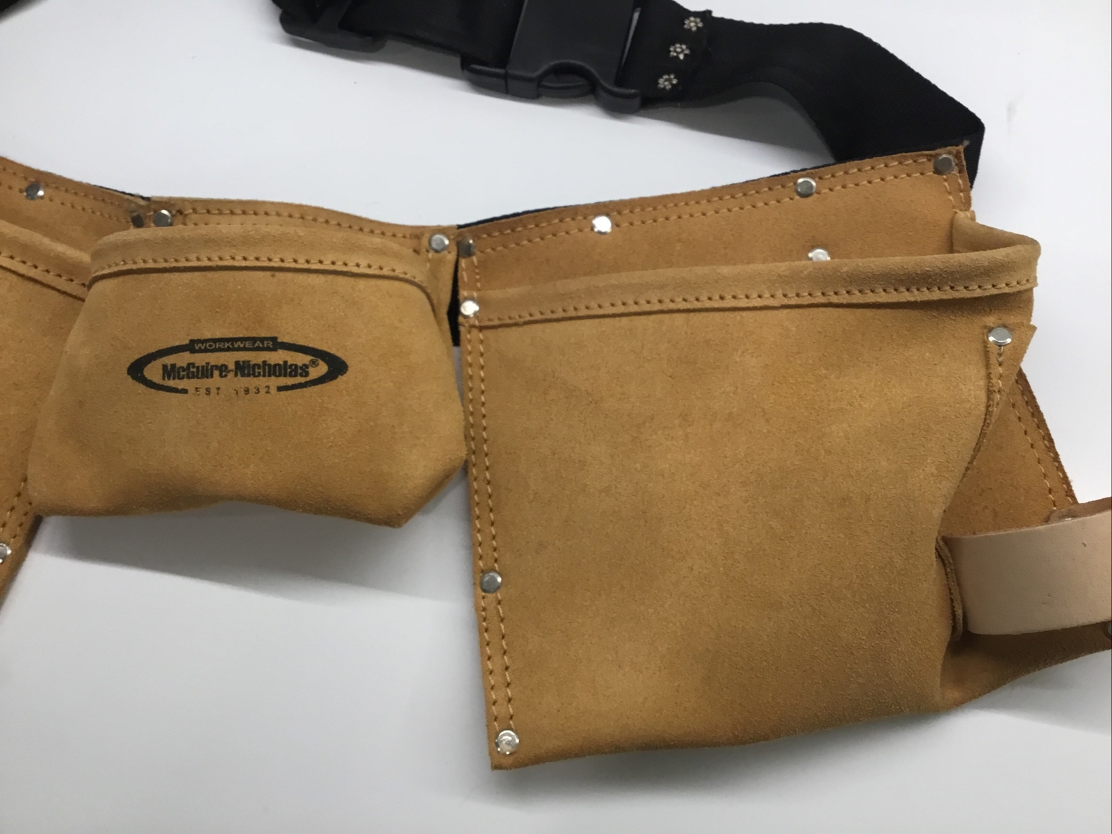 McGuire-Nicholas Leather WorkWear 5 Pkt Nail & Tool Apron NWT