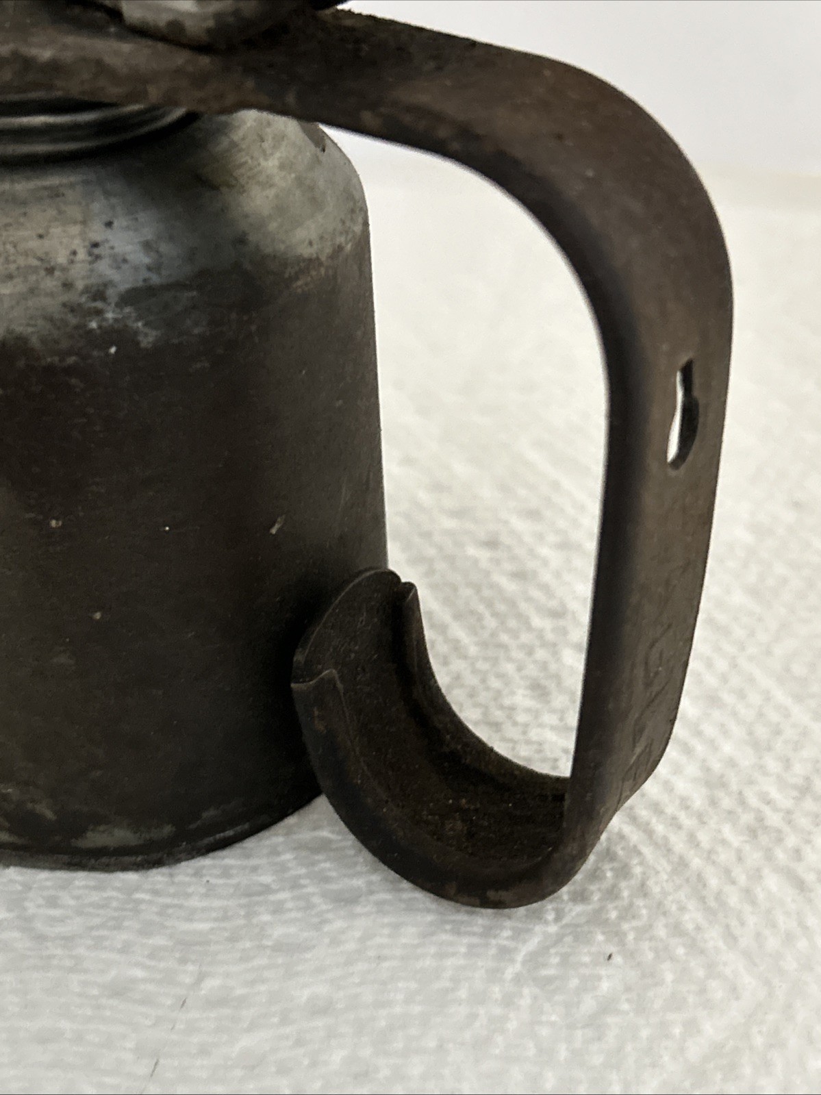 Vintage Eagle Metal Oil Can Rustic Collectible with Long Spout and Pump Handle
