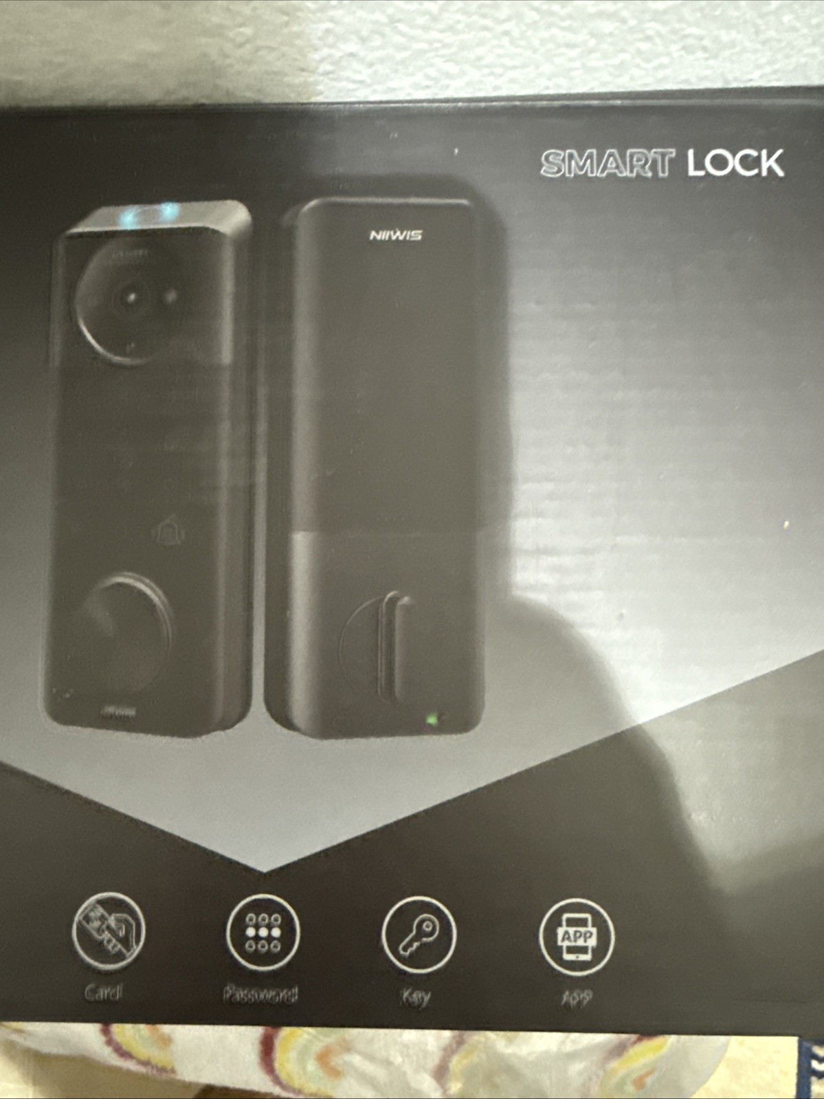 Video Smart Lock with Camera: 6-in-1 2K Camera Fingerprint Keyless Entry