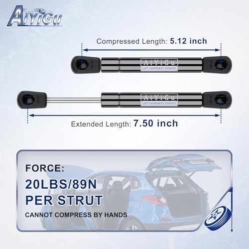 7.5 Inch 20LB/89N Gas Shock Strut Spring Lift Support for Sentry Safe RV