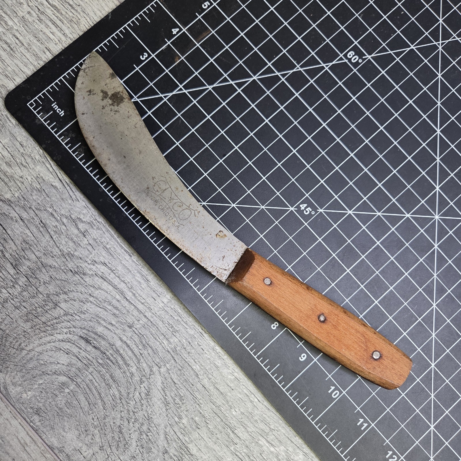 CLYCO Clyde Ohio USA Vintage Bull Nose Linoleum Flooring Knife