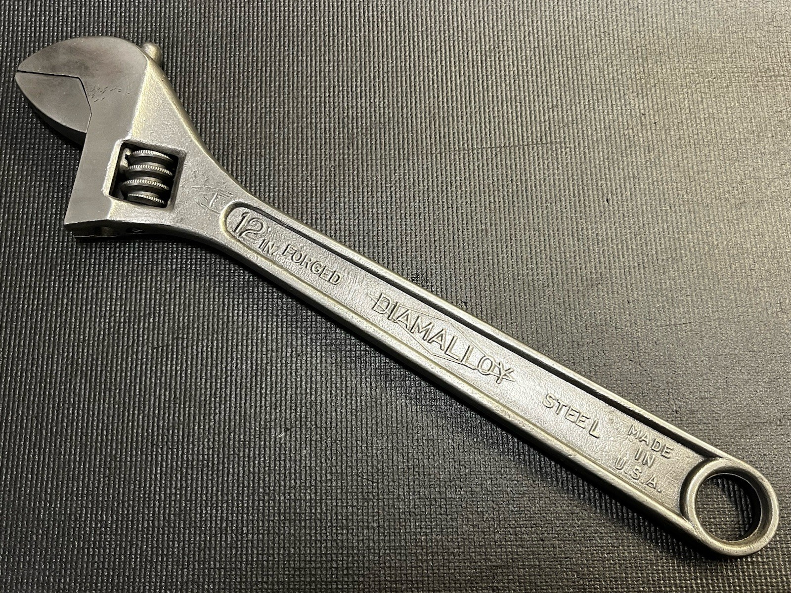 Diamond Tool & Horseshoe CO DIAMALLOY 12″ Adjustable Wrench Made in USA Duluth