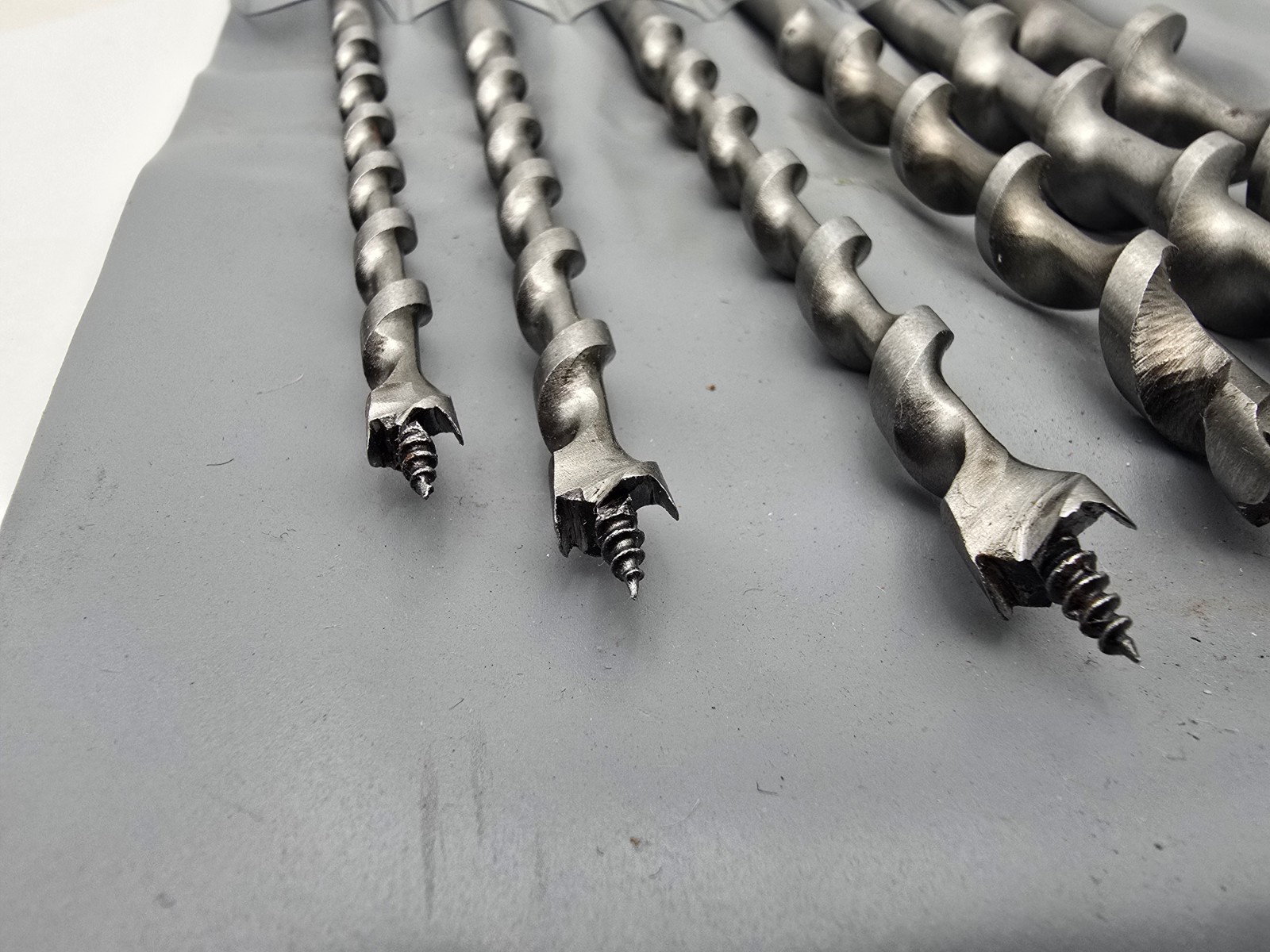 Vintage Stanley Auger Bits Set For Hand Drill Brace 01-220 6 Piece