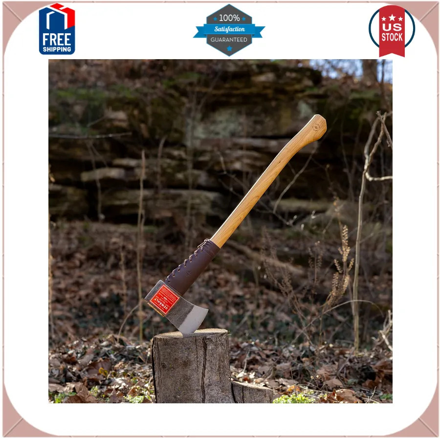 Swiss Tech 28 Inch Forged Steel Felling Axe with American Walnut Handle