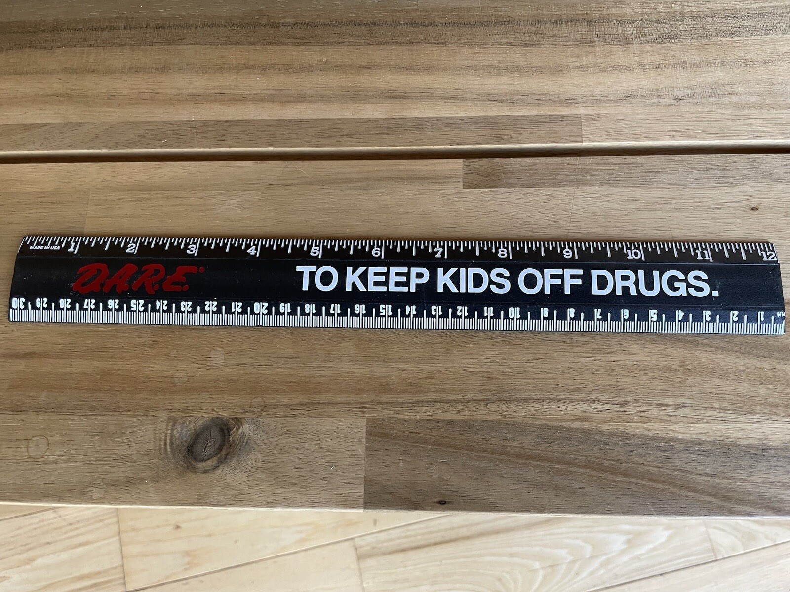 DARE To Keep Kids Off Drugs Vintage Ruler