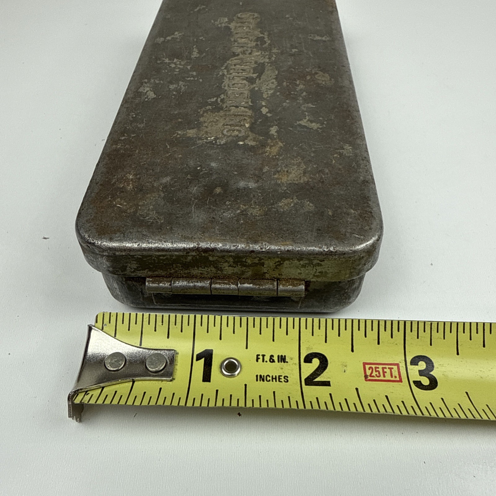 Vintage Stevens Walden INC. U.S.A. 1/4″ dr. Empty Socket Ratchet Metal Box