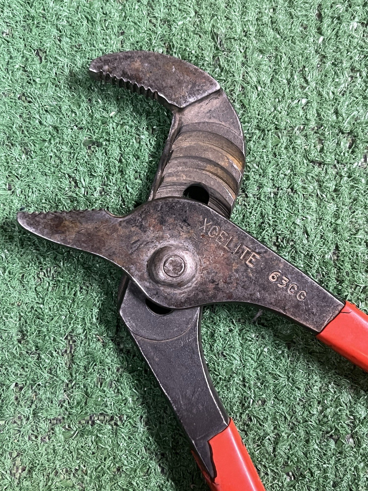 VINTAGE XCELITE 10″ TONGUE & GROOVE PLIERS 63CG CHANNELLOCK – VGC – USA