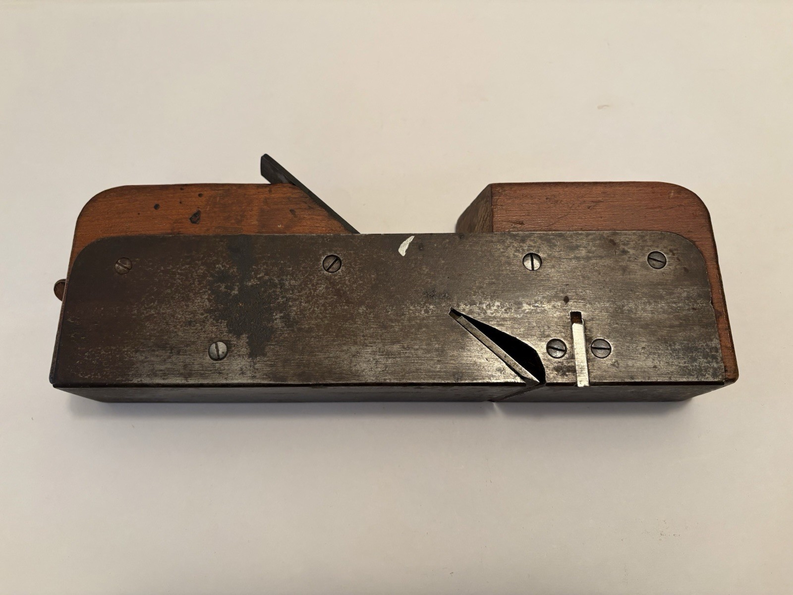 VINTAGE STANLEY #90 STEEL CASED RABBET PLANE W/SPUR – PAT. OCT. 5, 1875