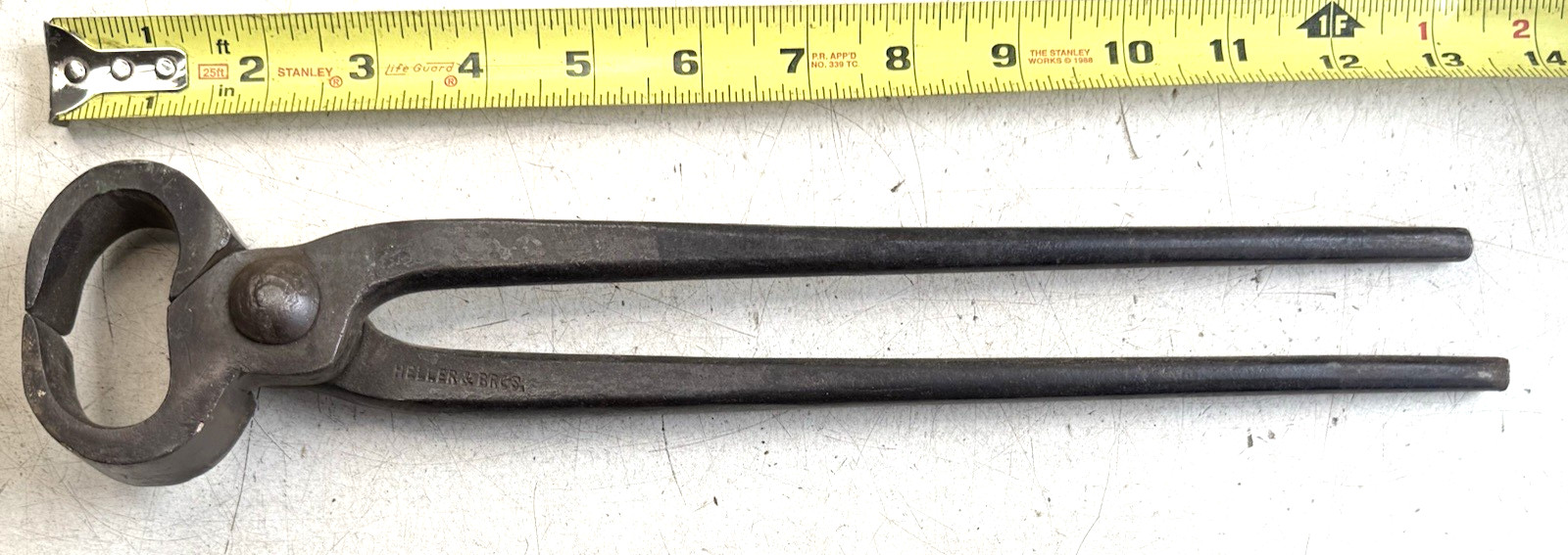 Vintage Farriers Nippers Heller & Bros. 13-1/2” Long Used