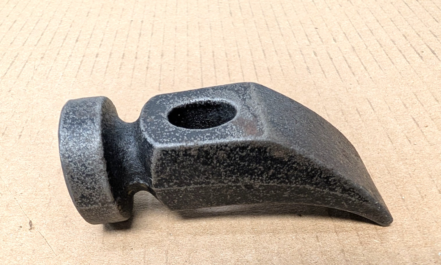 Vintage Cobblers Hammer Head 12 oz Curved Flat Peen, Lightly Domed Head