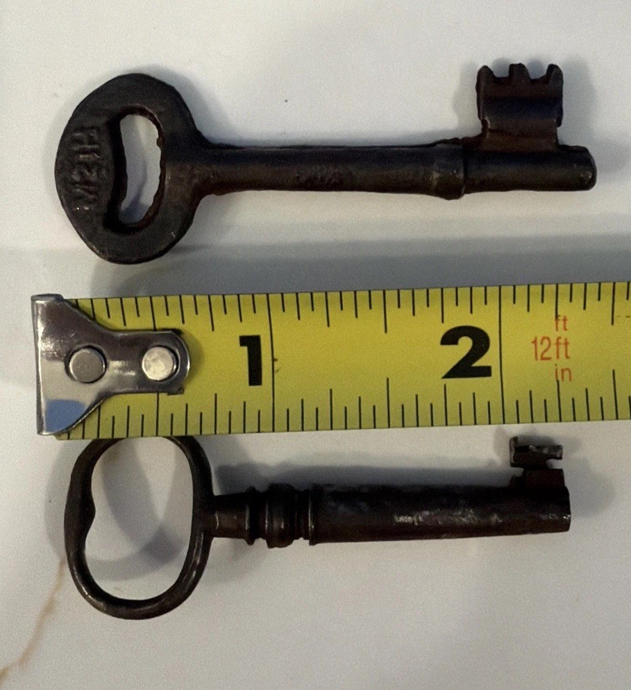 Lot of 12 Various Ramdonized Antique/Vintage Skeleton Type Keys Crafts/Steampunk