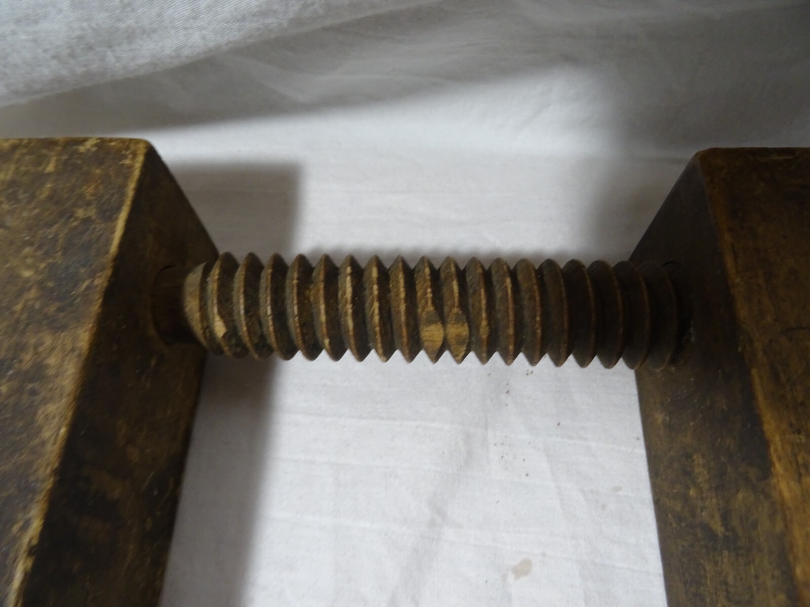 Antique 10″ Wooden Screw Clamp – All Wood