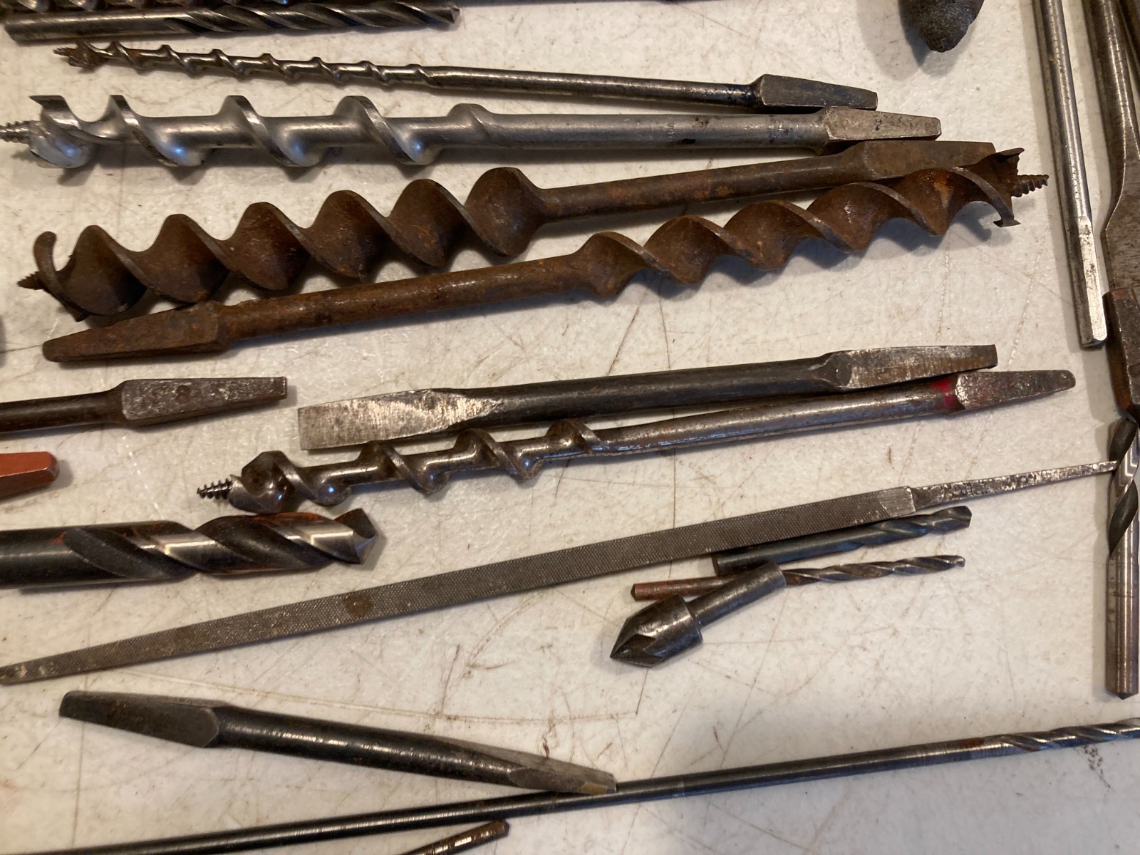 Kennedy Kits Bighorn Line Machinist Tool Box W/ Huge Lot Antique Auger Drill Bit