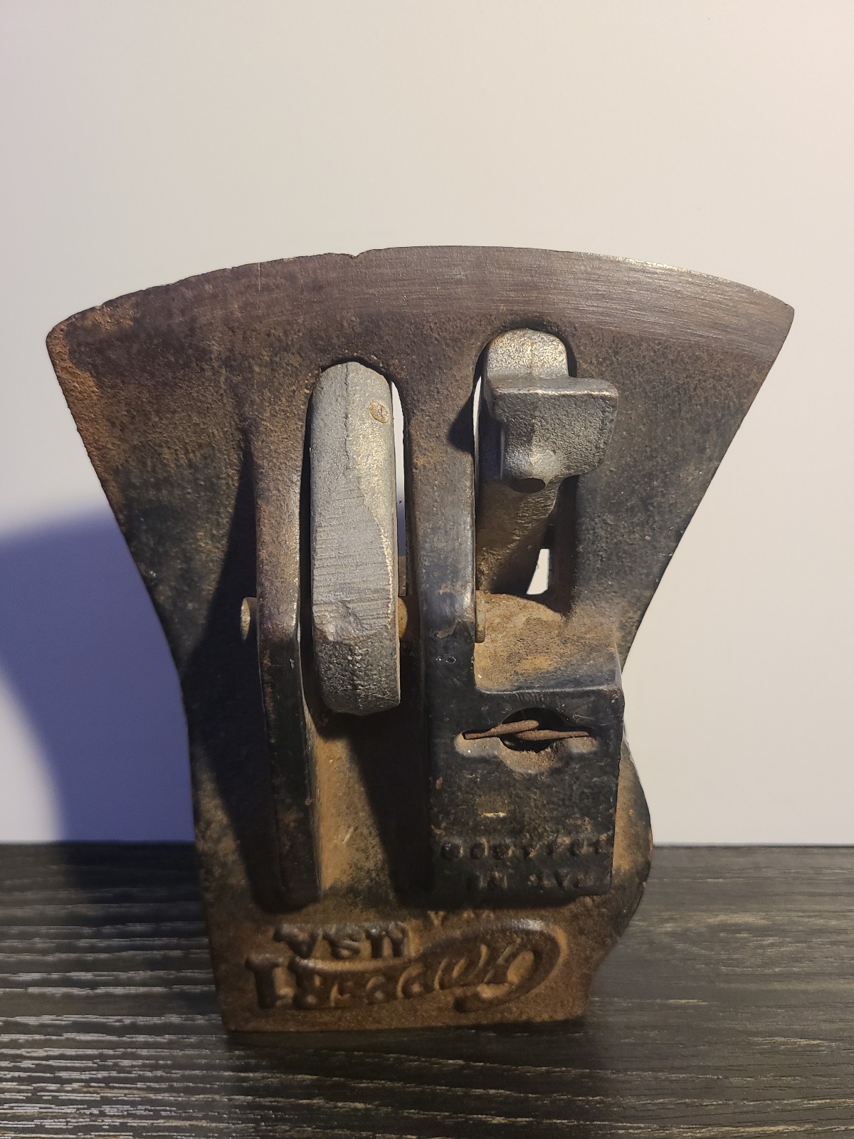 Vtg Chopper 1 USA Axe Head Only Spring Loaded Splitting Maul
