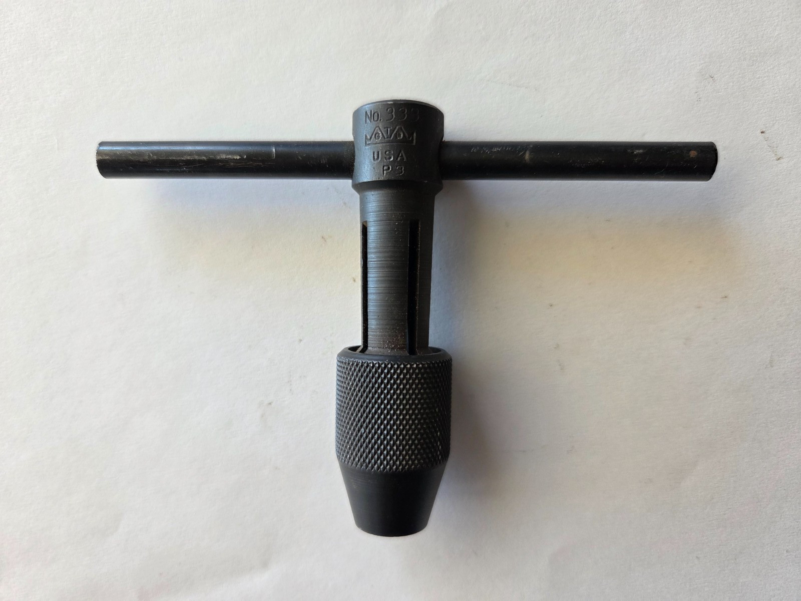 Vintage GTD Greenfield Tap Die – No. 333 T-Handle Tap Wrench Machinist Tool