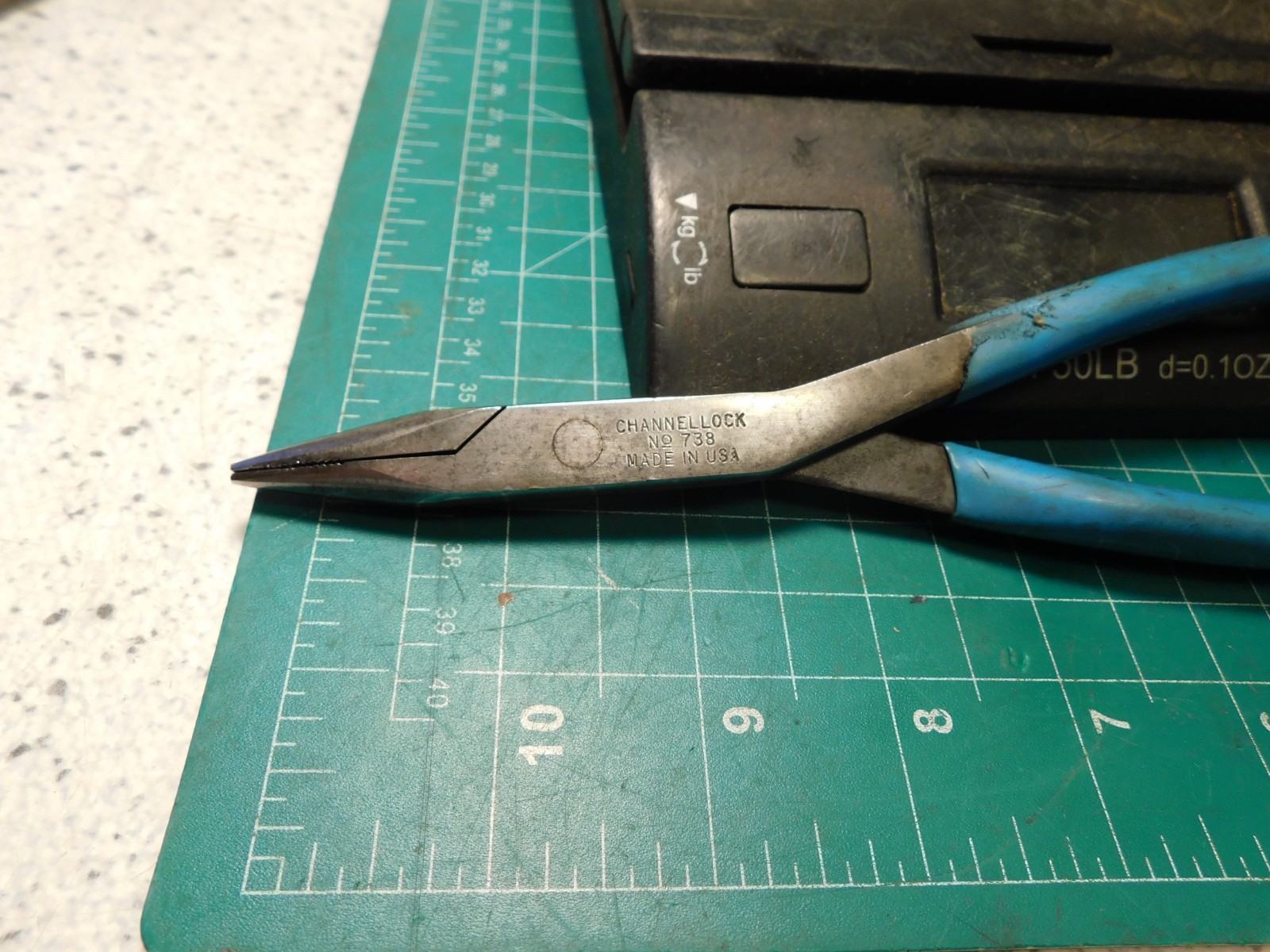 VINTAGE CHANNELLOCK NO. 738- 8″ LONG REACH NEEDLE NOSE PLIERS USA