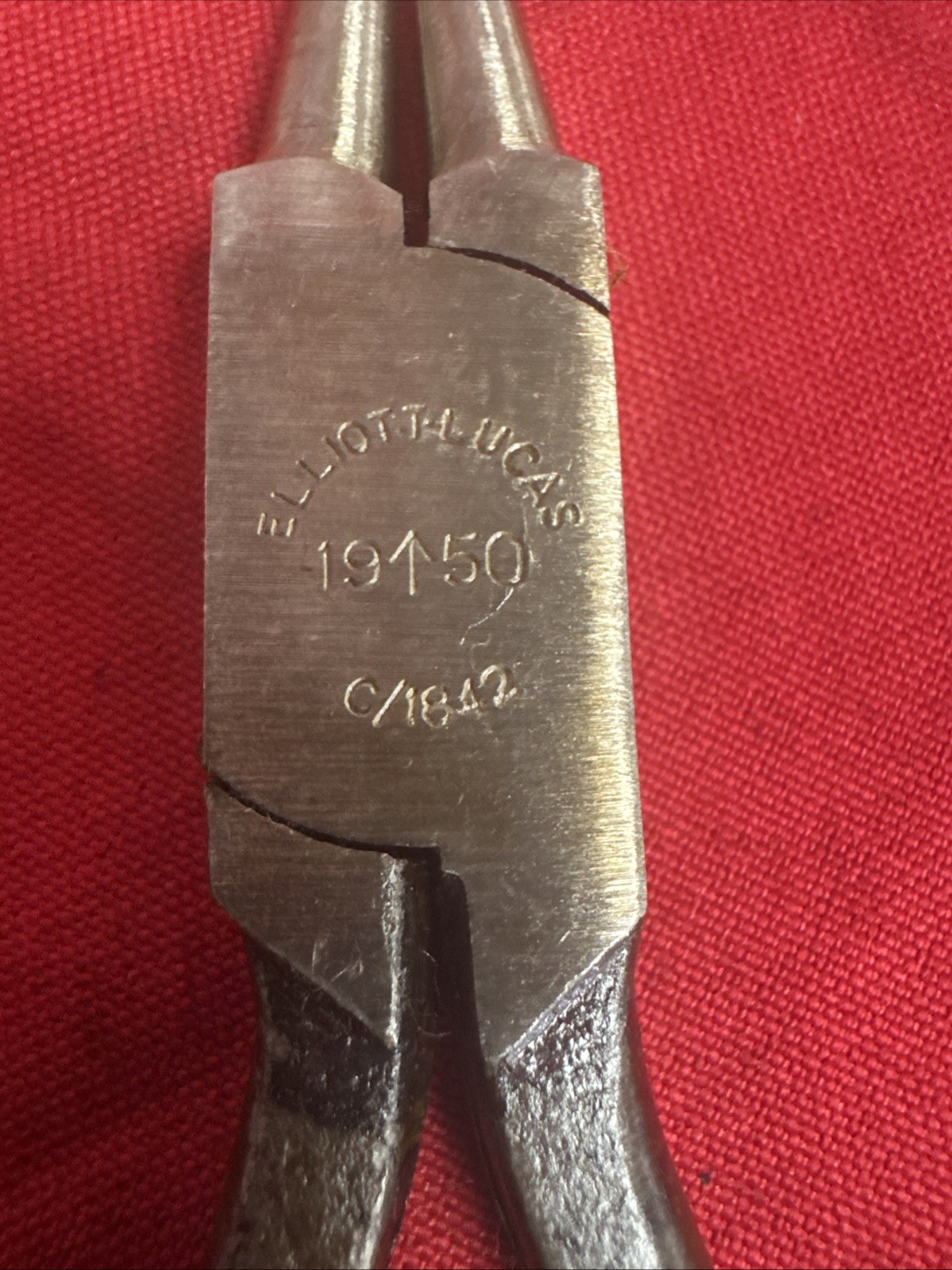 Korean War Military Elliot Lucas Dated 1950 Round Nose 6 Inch Pliers E008
