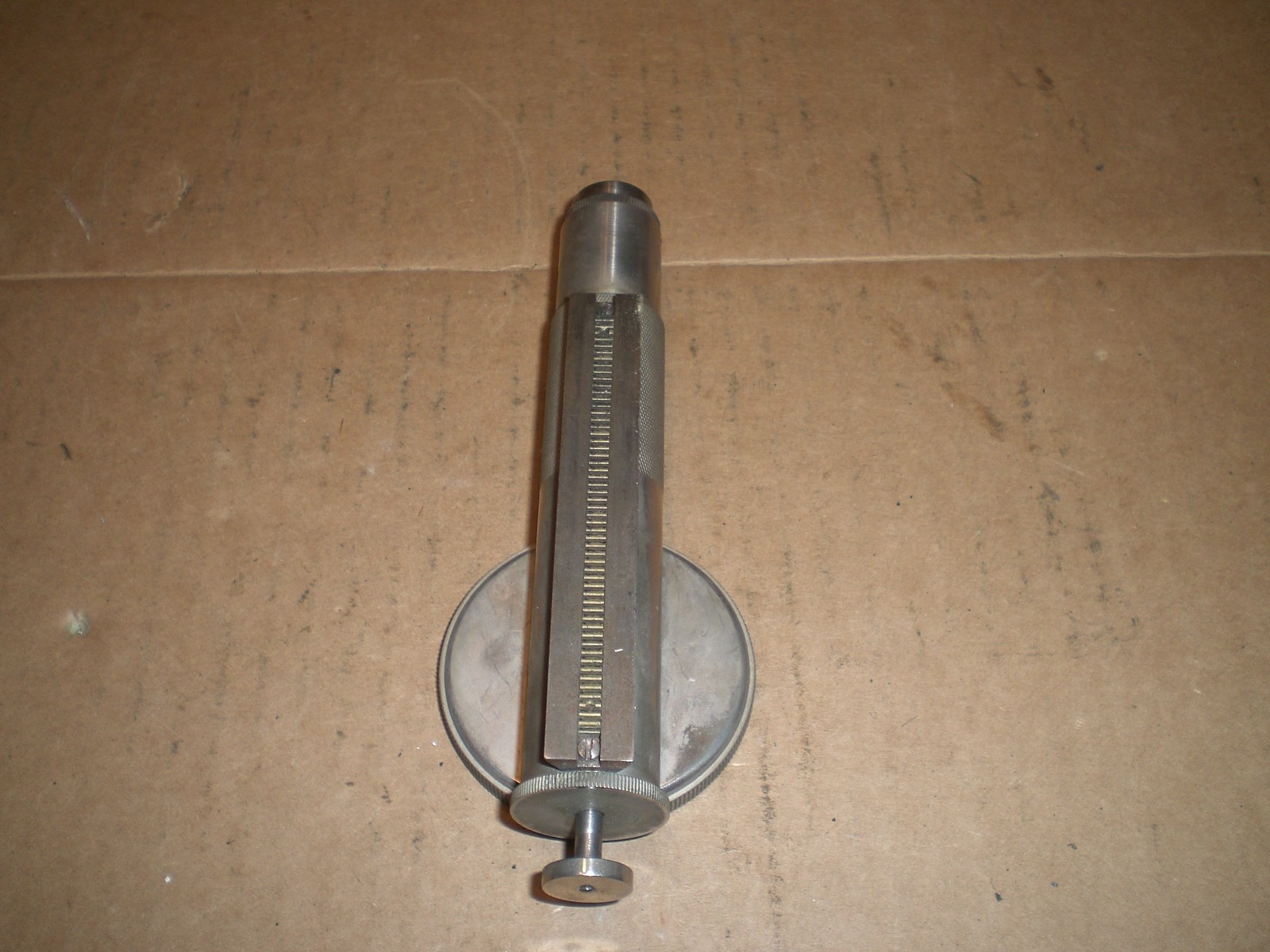 Dial indicator assembly for Vintage Antique Shore Instruments MFG Scleroscope