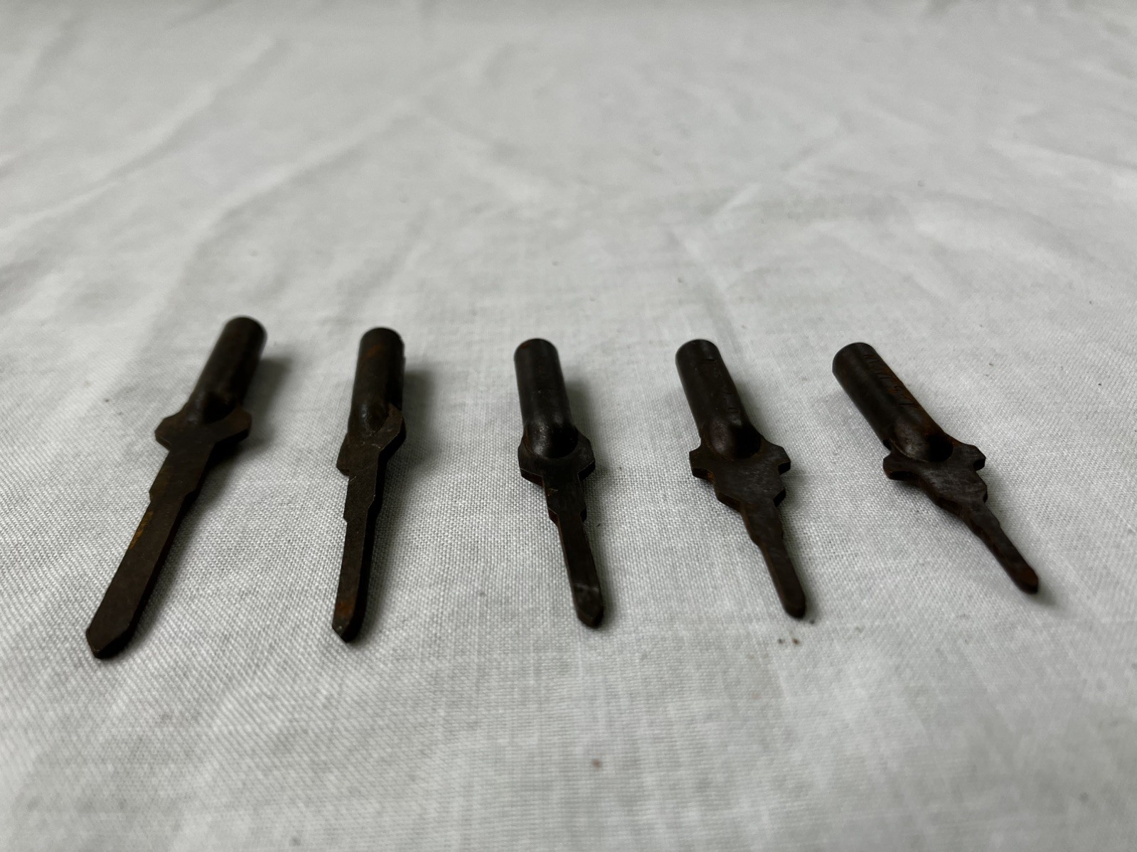 Vintage Lot of 5 Wood Screw Pilot Countersink Drill Bits Made in Japan
