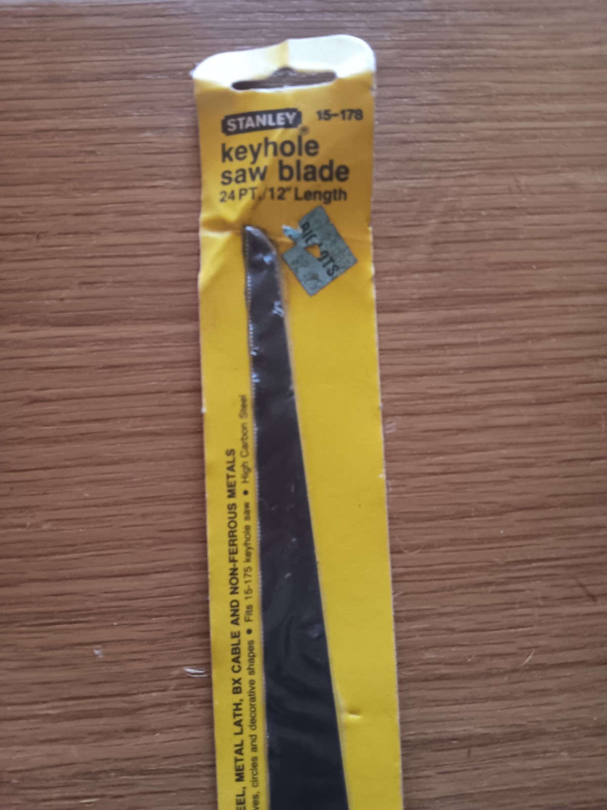Stanley Keyhole Saw Blade, 24 PT./ 12″ length. 15-178. USA