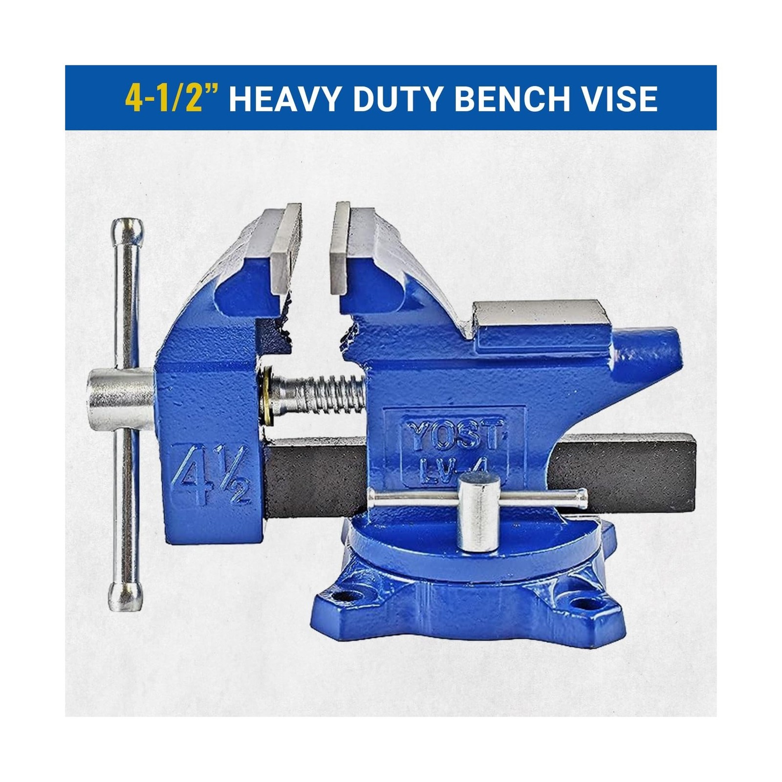 Yost Vises LV-4 Homeowner’s Vise | 4.5 Inch Jaw Width with a 3 … USA FAST SHIP