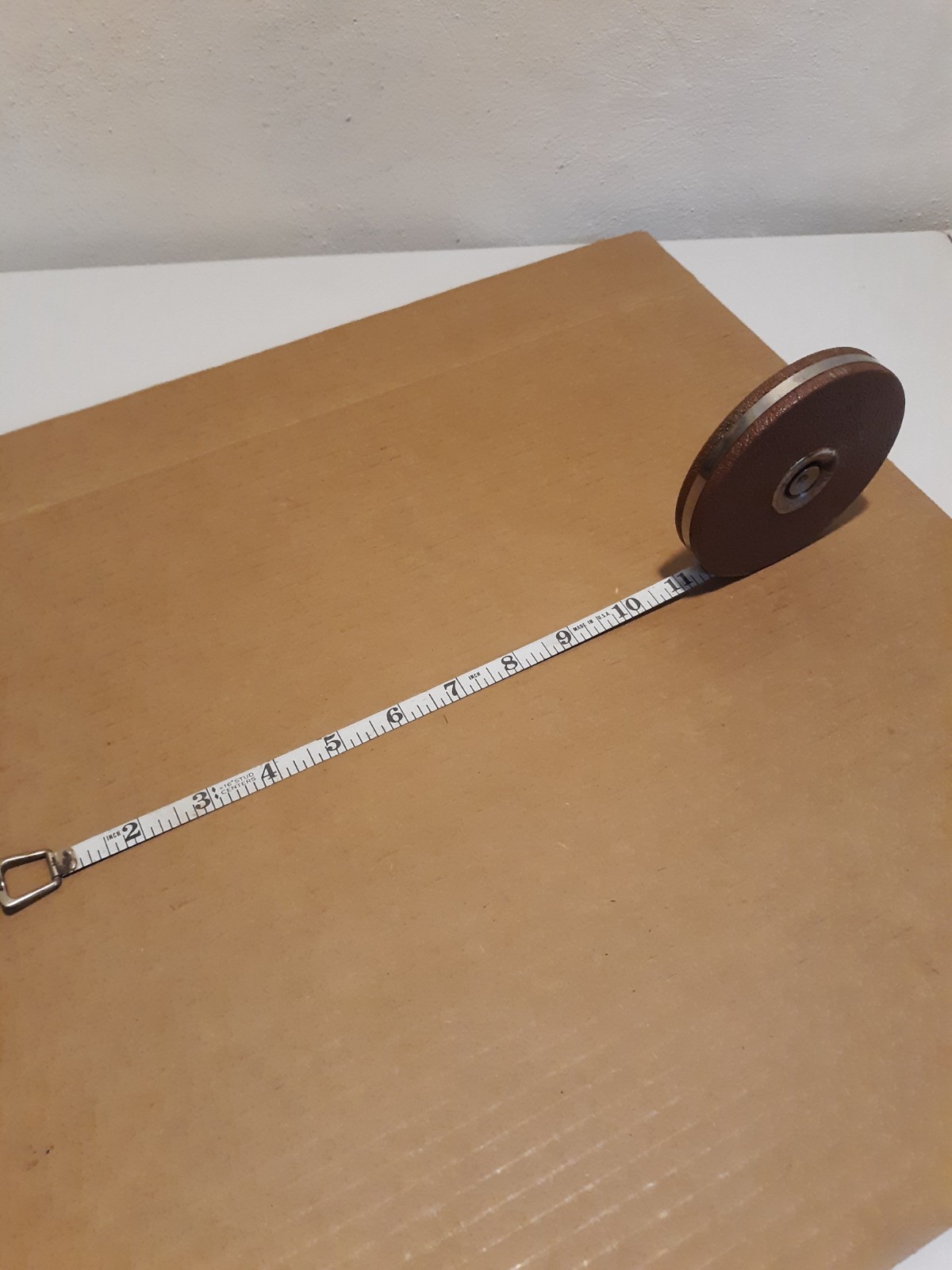 Vintage Craftsman Sears and Roebuck 50′ Black and White Tape Measure 39001 Brown