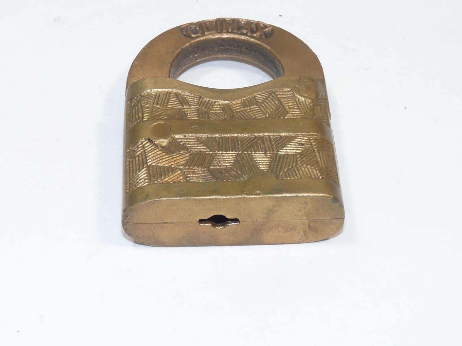 Vintage Collectable Climax Brass Padlock no key