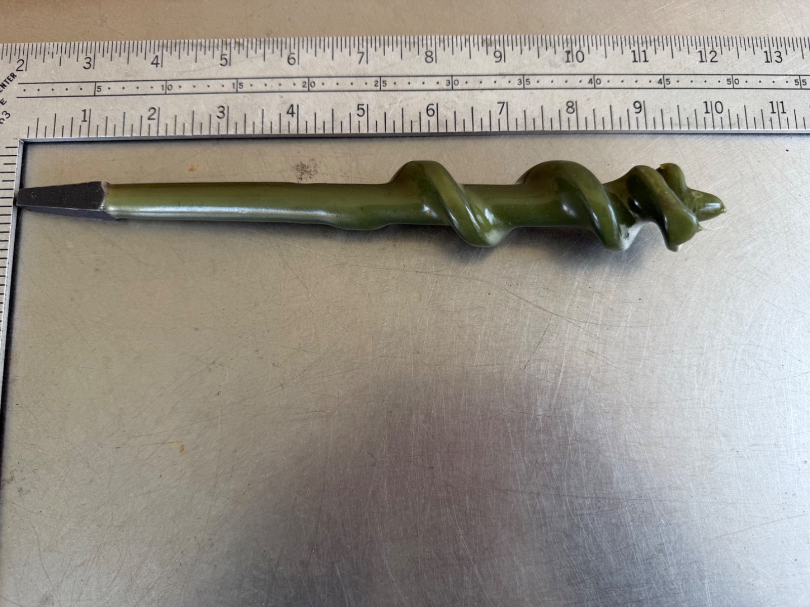 1 Ea. Vtg. NOS Greenlee Large No 18 Auger Hand Drill Brace Bit-1-1/8″ #B-10