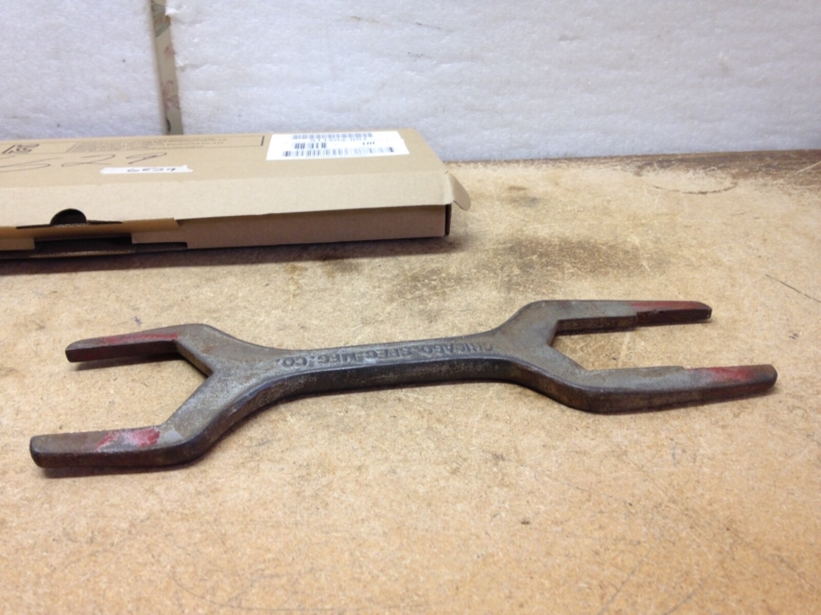 Special WRENCH by Chicago Spec Mfg Co., 13” Long Openings 2 1/2” and 2 “