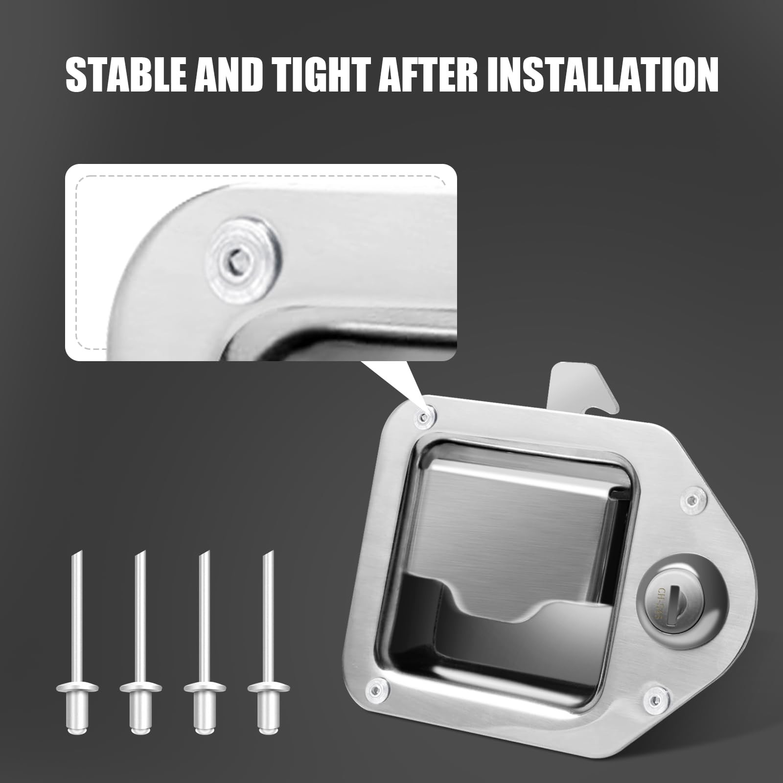 Truck Tool Box Latch, Stainless Steel Trailer Toolbox Handle Latch with Lock …