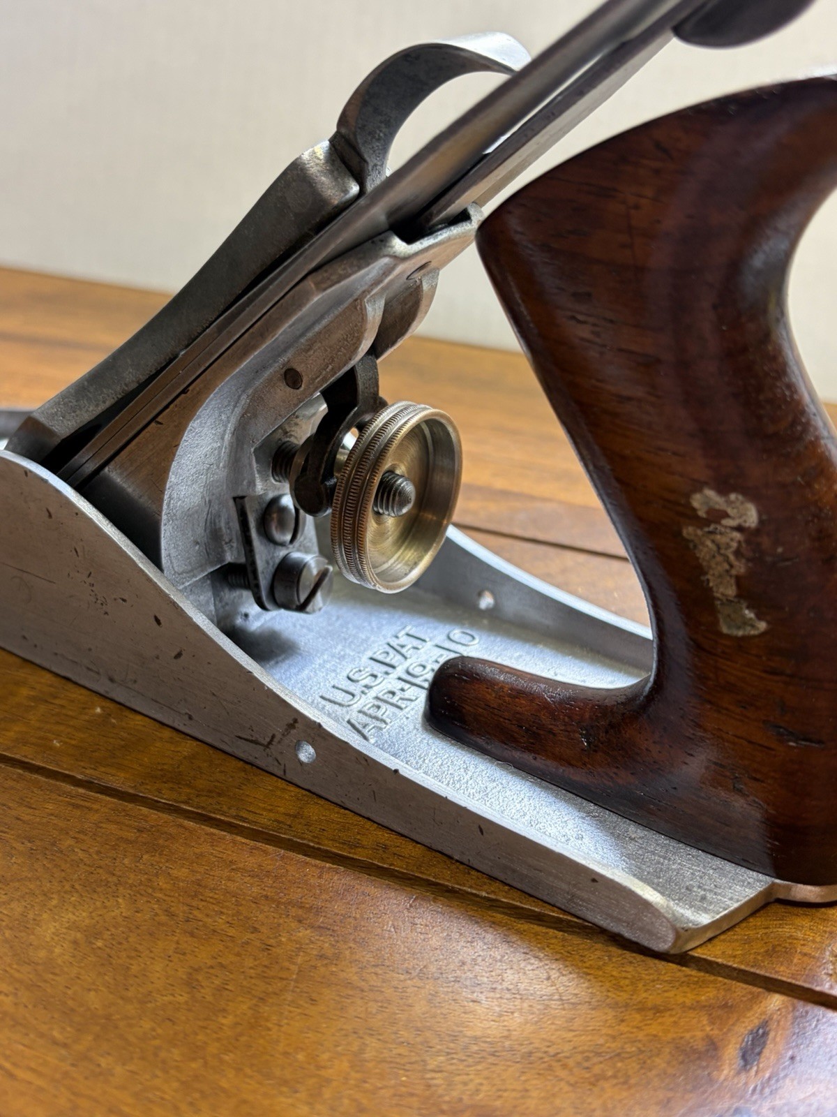Rare Vintage Stanley No.A4 Aluminum Body Smoothing Plane 1925-1935 Sweet Heart