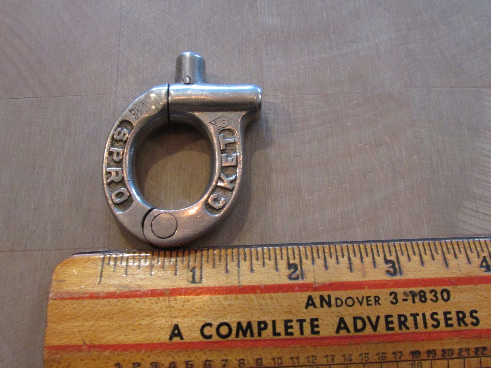 Vintage Sprocket Pad Lock Padlock No Key Pat Appld For Bike SPRO CKET S.B. Co