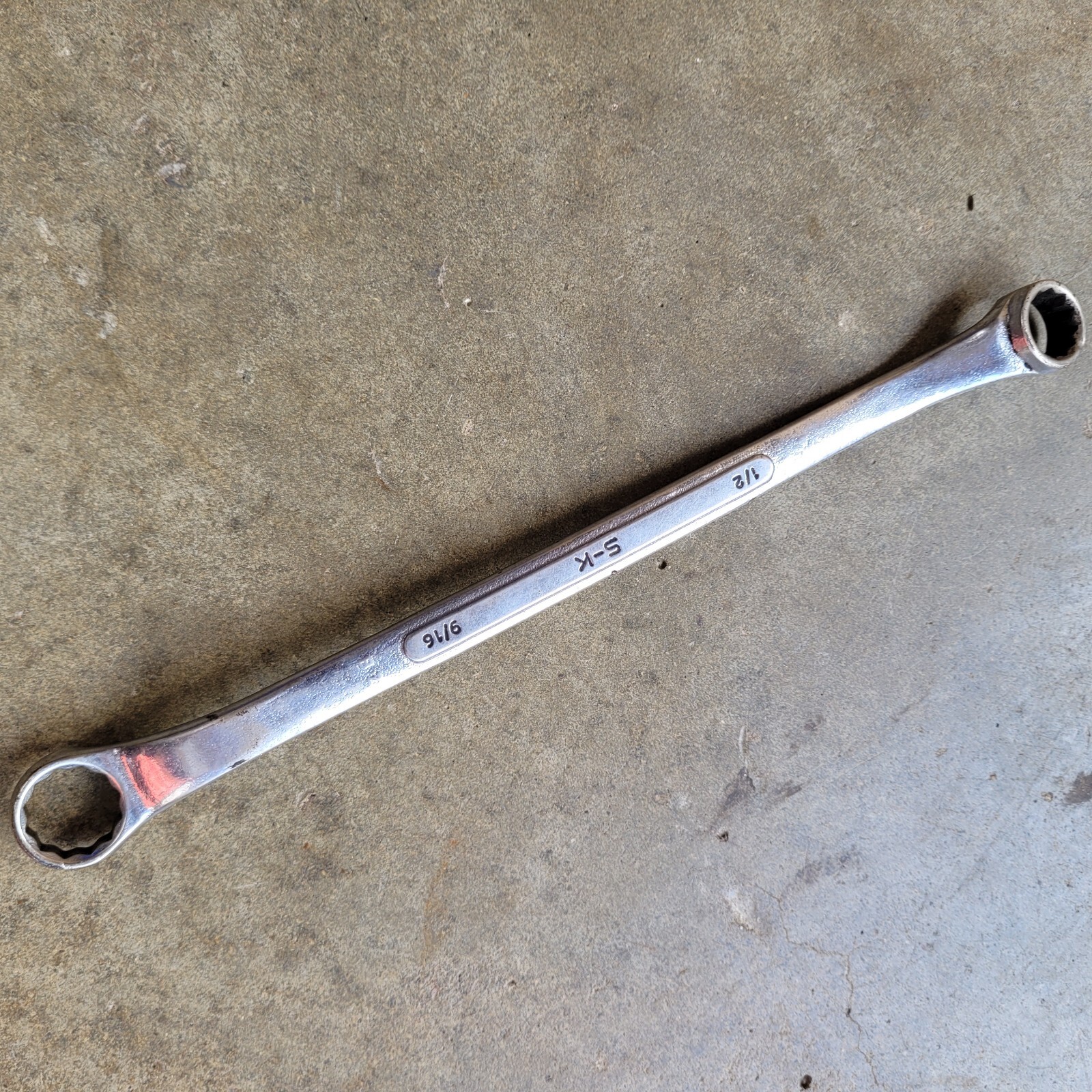S-K Tools 12-Point Double-Box End Wrench 1/2″ x 9/16″ B-1618 USA