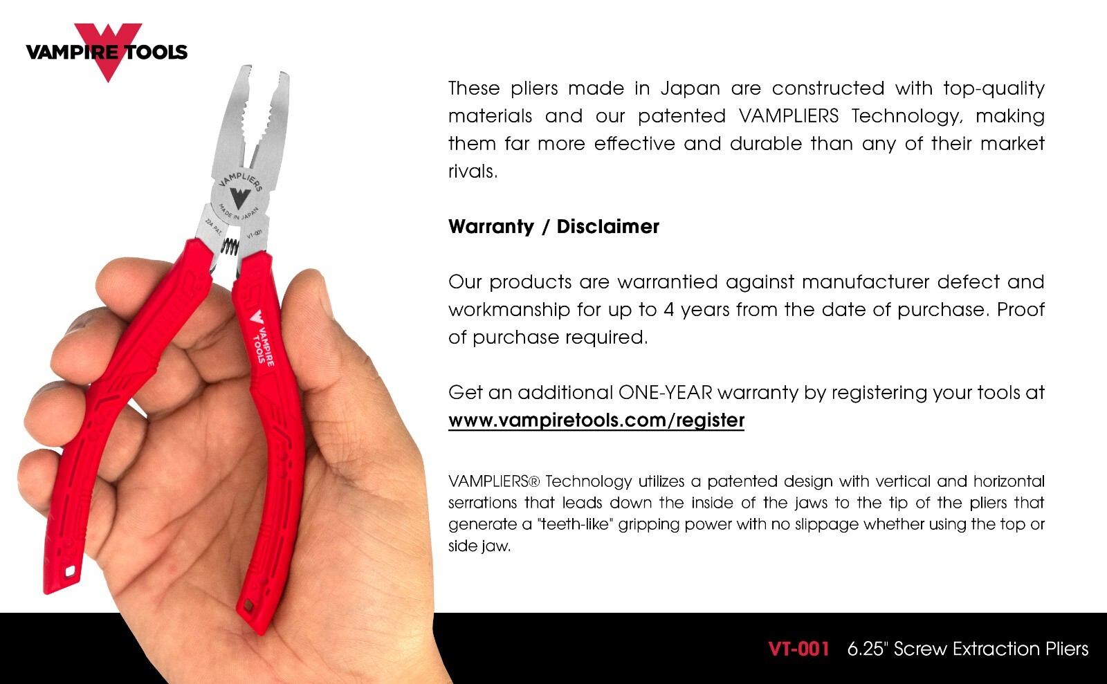 VAMPLIERS Premium 10-Piece Stripped Screws Extractor Set with Toolbox Storage