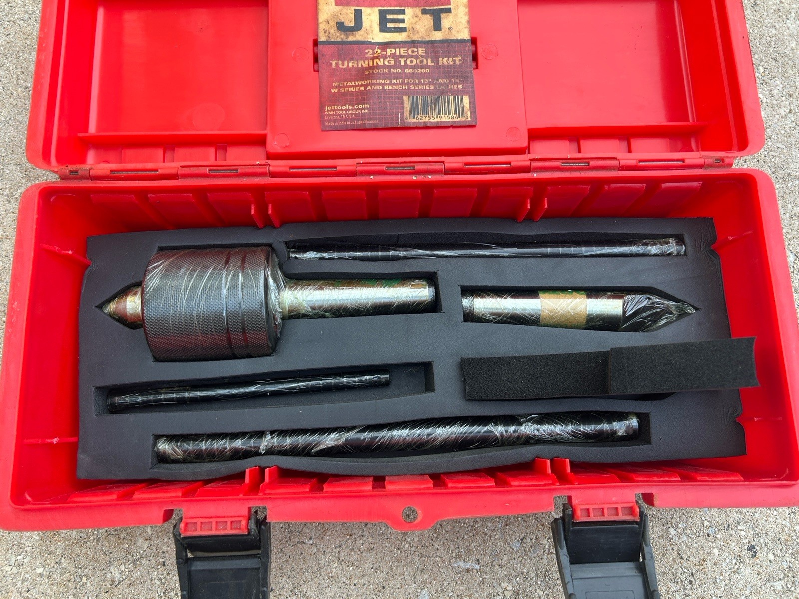 JET 22Pc Turning Tool Kit NOS Wood Lathe Set W/ Case No. 660200