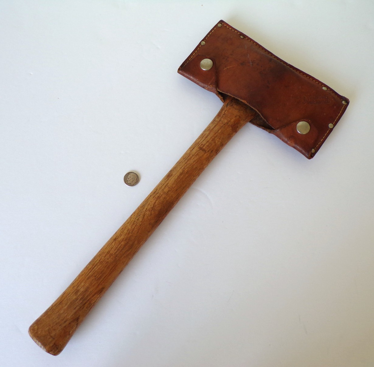Vintage NORLUND Double Bit SADDLE CRUISER Axe Original HANDLE AXE MASK Marked