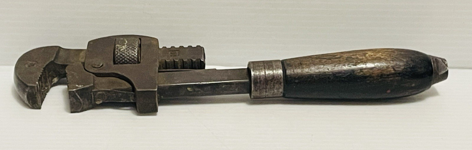 Stillson Pair of Used Vintage Hudson Forge/Moore Drop Forging 10″ Pipe Wrenches.