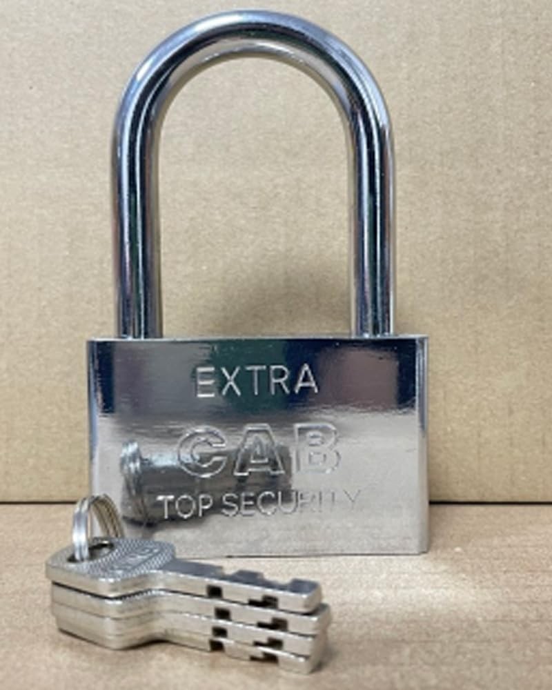 Heavy Duty Security Padlock with 4 Keys,9.8mm Thick Long Shackle for Gym Lock…