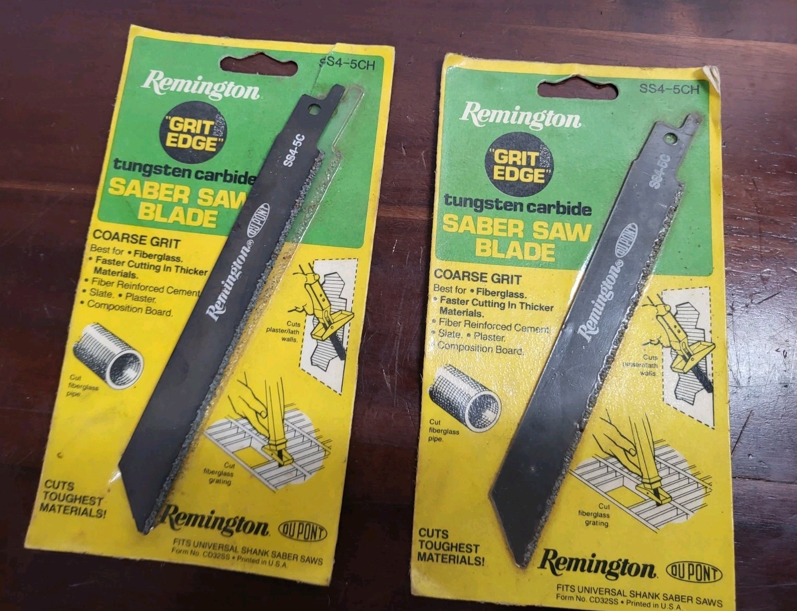 2 REMINGTON TUNGSTEN CARBIDE GRIT EDGE SABER SAW BLADE FIBERGLASS Plaster Slate